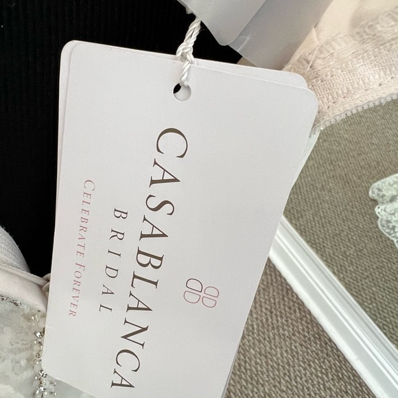 Casablanca Bridal Gown Iris 2244 Size 14 Champagne/Ivory/Silver - Picture 10 of 12